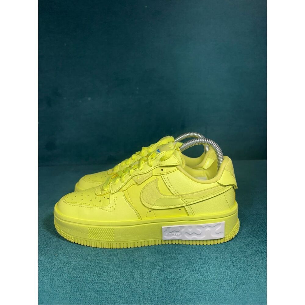 Nike Air Force 1 Fontanka Neon Green Yellow Volt Women's Size 6 Shoes